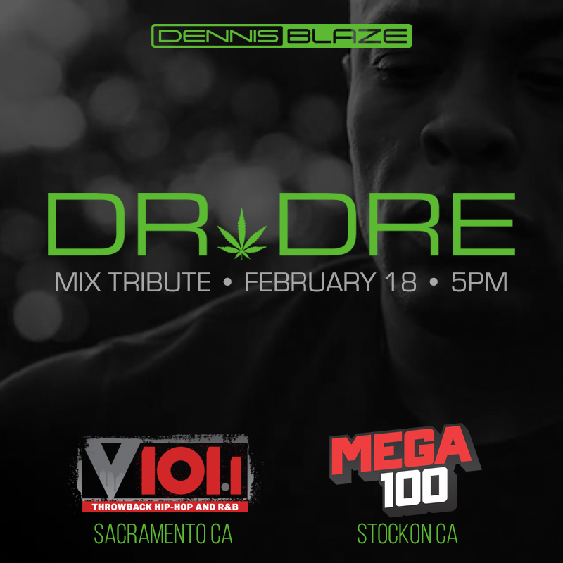 Dr. Dre Birthday Mix Tribute on 101.1 FM V101 Sacramento 2019 (Airdate 2/18/19) episode artwork